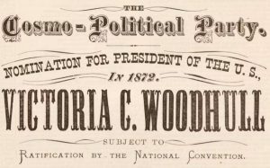 Victoria Woodhull Nomination for President poster